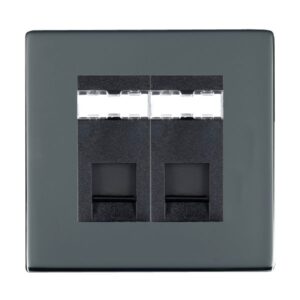 2 gang RJ12 Outlet - Unshielded