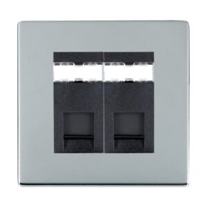 2 gang RJ12 Outlet - Unshielded