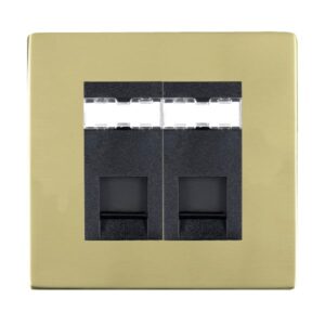 2 gang RJ12 Outlet - Unshielded