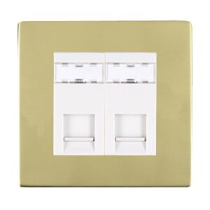 2 gang RJ12 Outlet - Unshielded