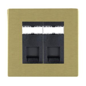 2 gang RJ12 Outlet - Unshielded
