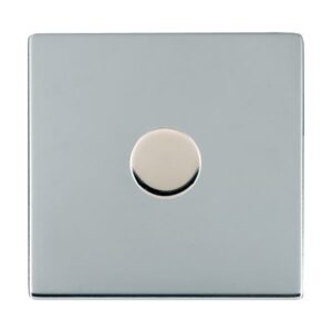 1 gang 100W LED Trailing/Leading Edge Push On/Off Rotary 2 Way Switching Dimmer