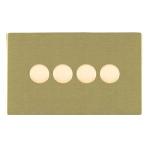 4 gang 100W LED Trailing/Leading Edge Push On/Off Rotary 2 Way Switching Dimmer