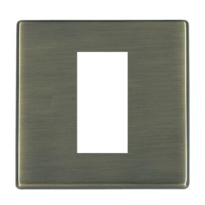 1 gang EuroFix 25x50mm Apertured Plate with Grid