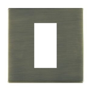 1 gang EuroFix 25x50mm Apertured Plate with Grid