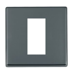 1 gang EuroFix 25x50mm Apertured Plate with Grid