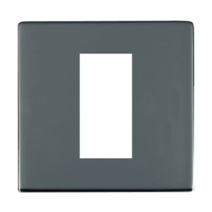 1 gang EuroFix 25x50mm Apertured Plate with Grid