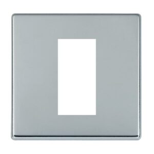 1 gang EuroFix 25x50mm Apertured Plate with Grid