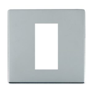1 gang EuroFix 25x50mm Apertured Plate with Grid