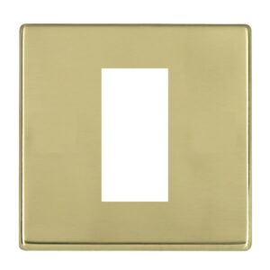 1 gang EuroFix 25x50mm Apertured Plate with Grid