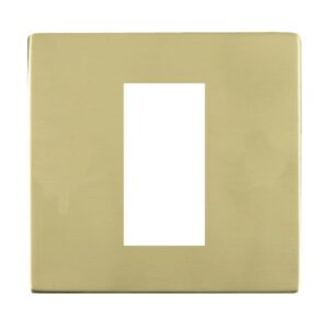 1 gang EuroFix 25x50mm Apertured Plate with Grid