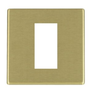 1 gang EuroFix 25x50mm Apertured Plate with Grid