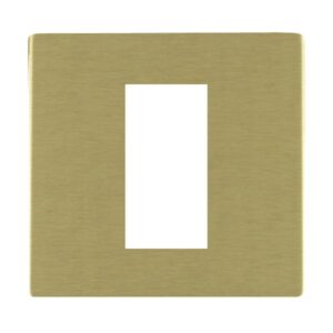 1 gang EuroFix 25x50mm Apertured Plate with Grid