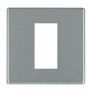 1 gang EuroFix 25x50mm Apertured Plate with Grid