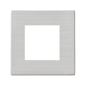 2 gang EuroFix 50x50mm Apertured Plate with Grid