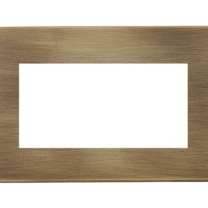 4 gang EuroFix 100x50mm Apertured Plate with Grid
