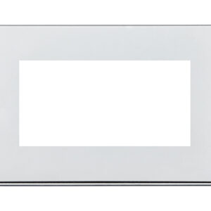 4 gang EuroFix 100x50mm Apertured Plate with Grid
