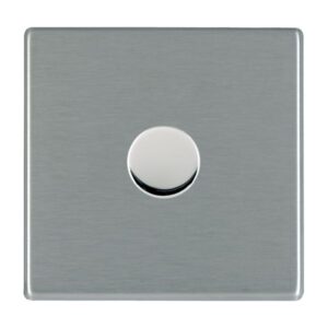 1 gang 250W LED Trailing/Leading Edge Push On/Off Rotary 2 Way Switching Dimmer