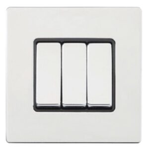 Wide Rocker - 3 gang 10AX 2 Way Rocker